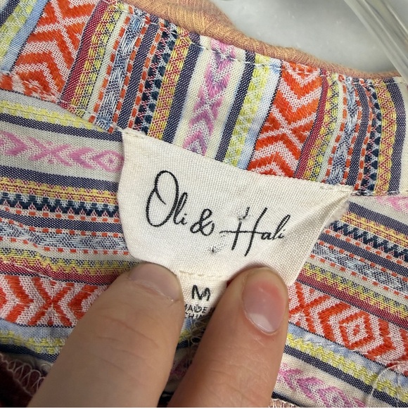 Oli & Hali Western Patchwork Boho Oversized Tunic Shirt - Picture 4 of 6